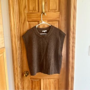 Madewell brown sweater vest